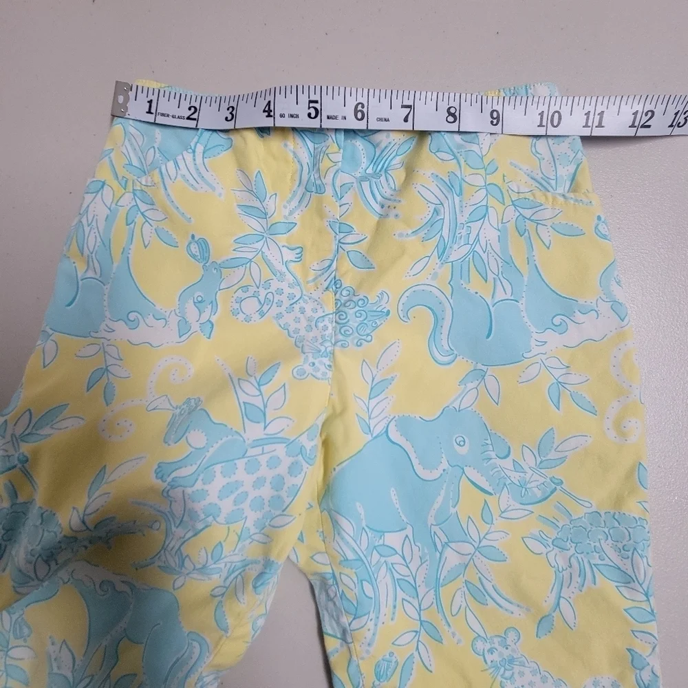 Lilly Pulitzer Vintage Animal Safari Girls Capri Pants Size 6X.